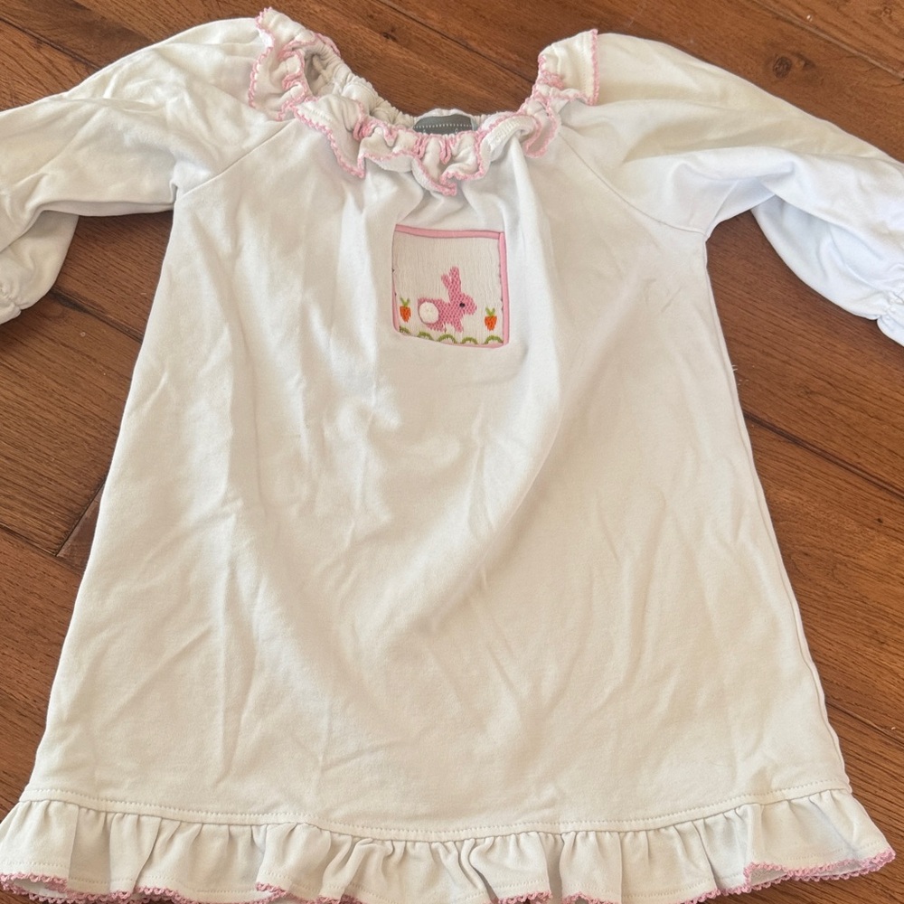 Honesty White and Pink Easter dress 24m